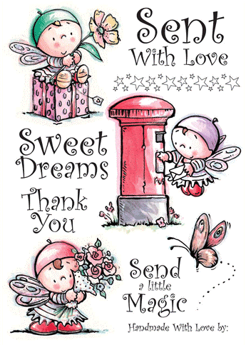 Buzzcrafts Fairy Doodle Stamps -  Everyday 343