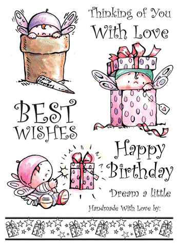 Buzzcrafts Fairy Doodle Stamps -  Everyday 345