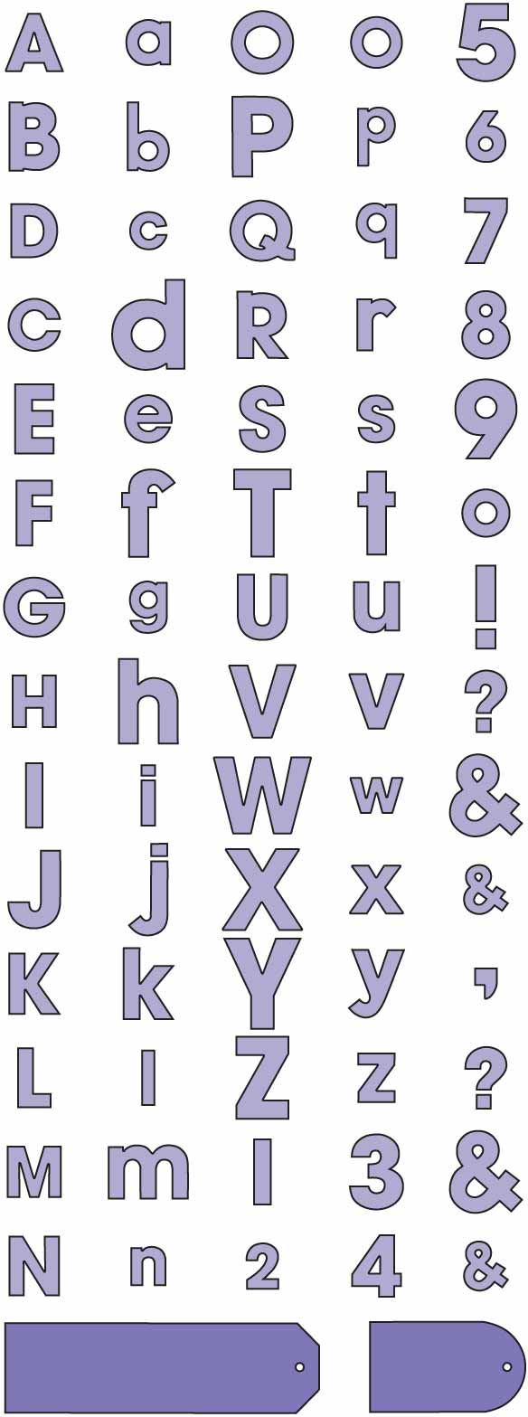 Cuttlebug Alphabet - Red Tag Sale