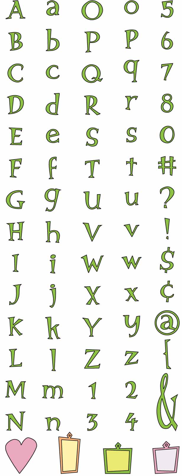 Cuttlebug Alphabet - You're Not the Boss of Me