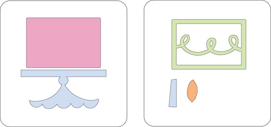 Cuttlebug 2-Step Dies - Cake (37-1544)