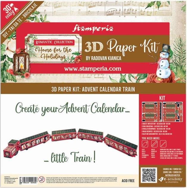 Stamperia 3D Paper Kit - Romantic Home for the Holidays