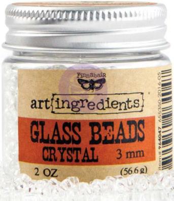 Prima Art Ingredients Glass Beads - 3mm Crystal