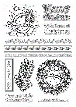 Buzzcrafts Fairy Doodle Stamps - Xmas 427