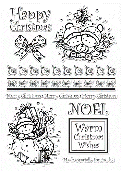 Buzzcrafts Fairy Doodle Stamps - Xmas 428