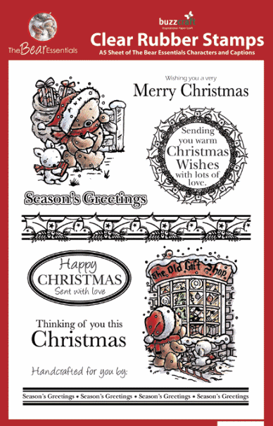 Buzzcraft Xmas Bear Essential - Clear Stamps (436)
