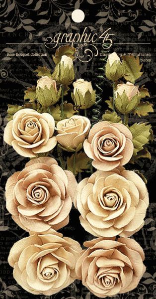 Graphic 45 Rose Bouquet - Classic Ivory & Natural Linen