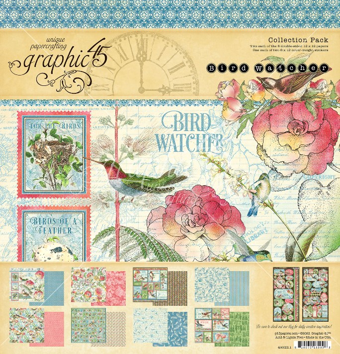 Graphic 45 Birdwatcher Collection pack