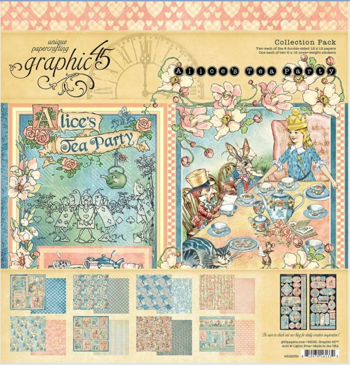 Graphic 45 Alice's Tea Party Collection pack