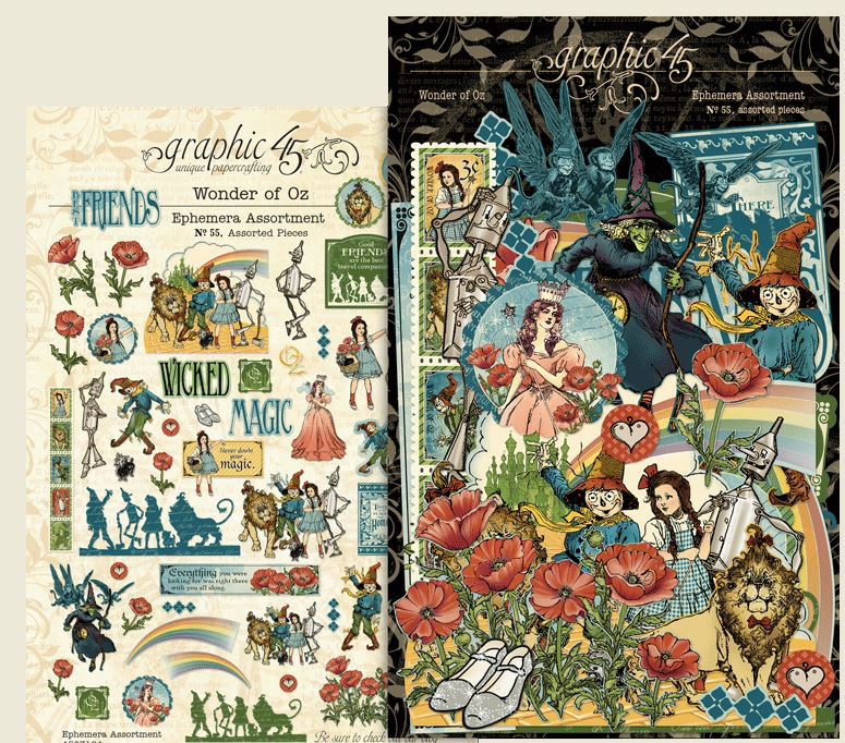 PRE-ORDER: Graphic 45 Wonder of Oz Ephemera Set