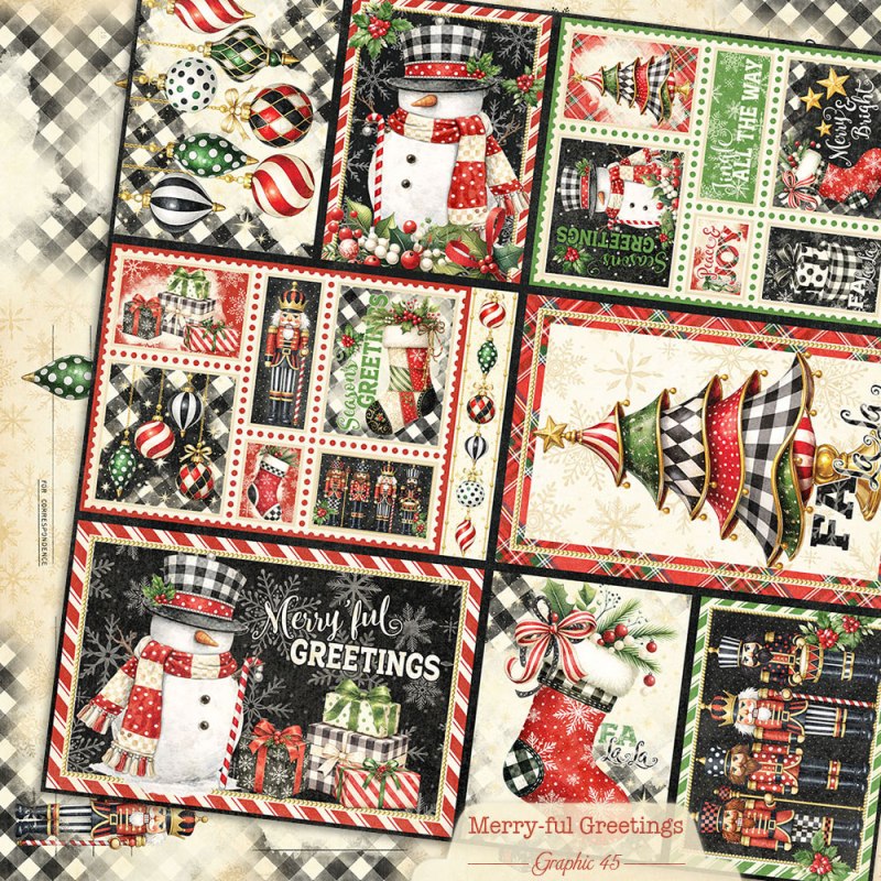 Graphic 45 Merry-ful Greetings 12