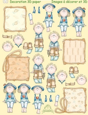 LeCreatief Design Decoupage - Bambinie's 8138