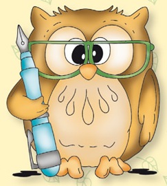 LeCreatief Clear Stamps - Owl Popco with Pen 