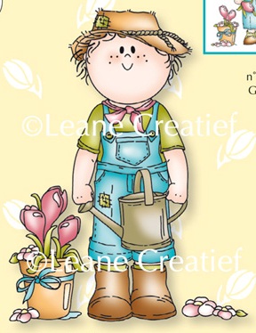 LeCreatief Clear Stamps - Garden Boy