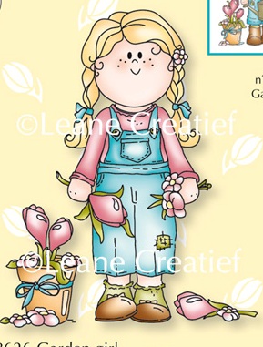 LeCreatief Clear Stamps - Garden Girl