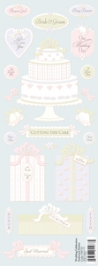 K&Co Wedding Celebration Embossed Sticker (Glitter)