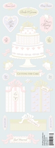 K&Co Wedding Celebration Embossed Sticker (Glitter)