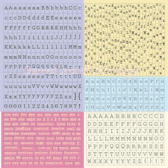 Prima Meadow Lark Typeset Alphabet Stickers