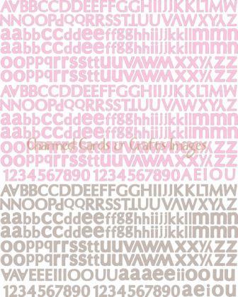 Prima Meadow Lark Typography Alphabet Stickers