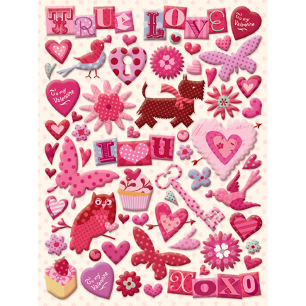 K&Co Sweet Talk - Lots of Love Pillow Stickers