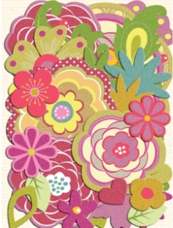 K&Co Berry Sweet - Floral Die-Cut Cardstock (567177)