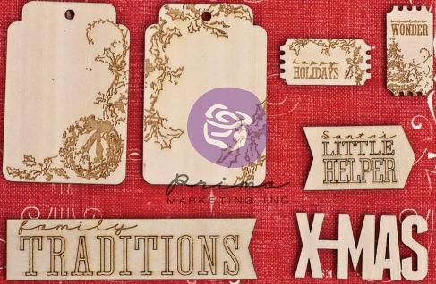 Prima Holiday Jubilee - Wood Stickers