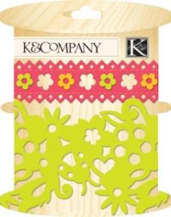 K&Co Berry Sweet - Floral Felt Trim (594142)