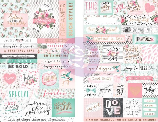 Prima Havana  Stickers Word Quotes W/Foil Accents (597795)