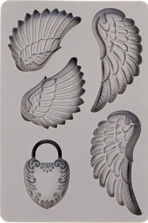 Prima Marketing Silicon Moulds - WINGS & LOCKET (599409)