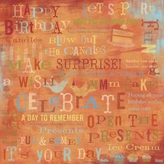 Karen Foster Paper - Fun & Games Collage (Birthday)