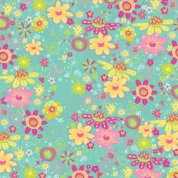 K&Co Berry Sweet Paper - Blue Floral (646384)