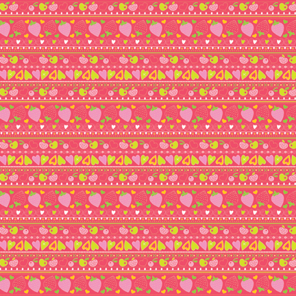 K&Co Berry Sweet Paper - Fruit Stripe