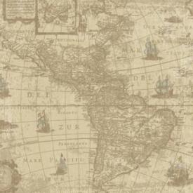 K&Co Sea Glass Paper - Antique Map