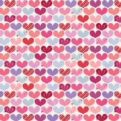 K&Co Sweet Talk SPECIALITY Paper - Hearts Glitter Thermography 