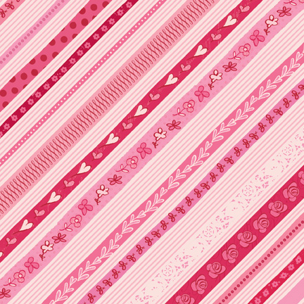 K&Co Sweet Talk Paper - Heart Stripes