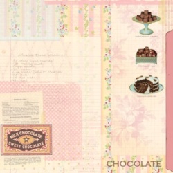 K&Co Cut 'N Paste - Chocolate Lover Embossed  (Speciality Paper)