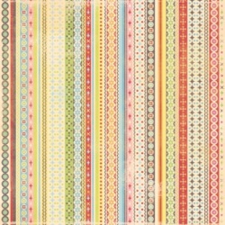 K&Co Cut 'n Paste - Funky Stripe Glitter (Speciality Paper)