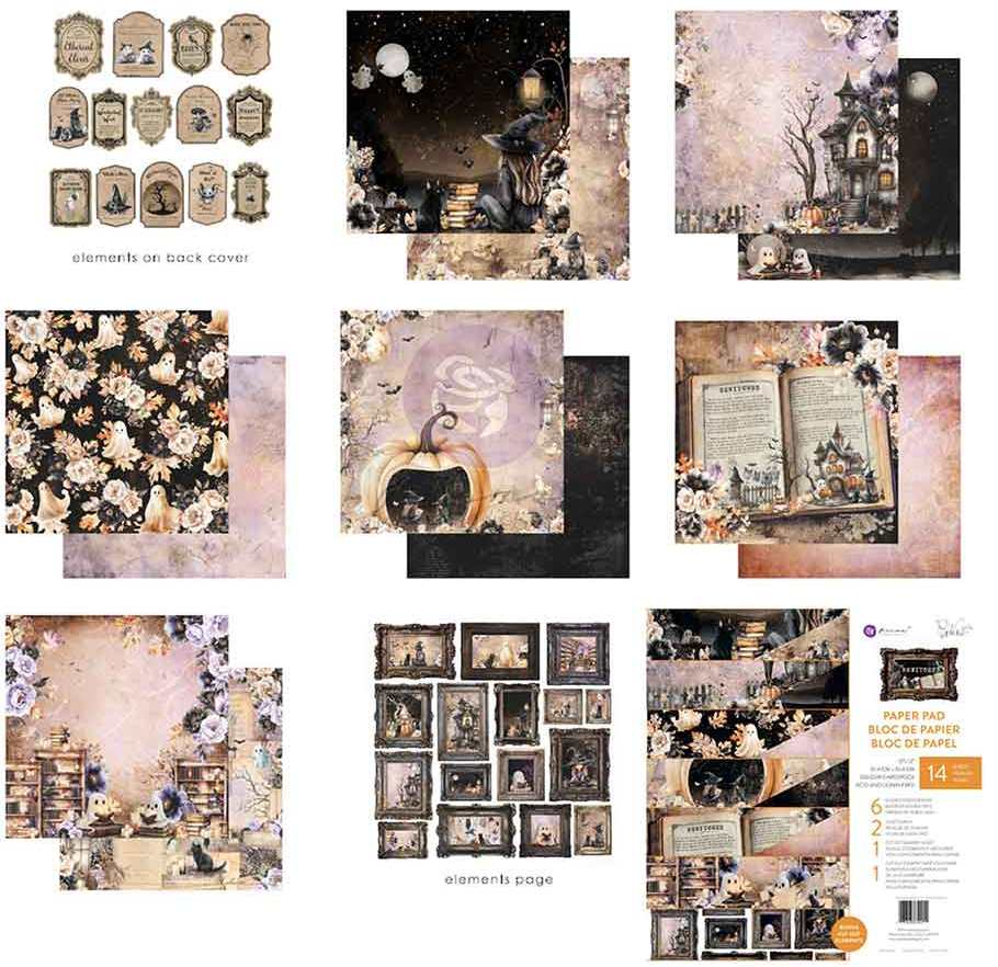 Prima Marketing Bewitched 12x12 Paper Pack