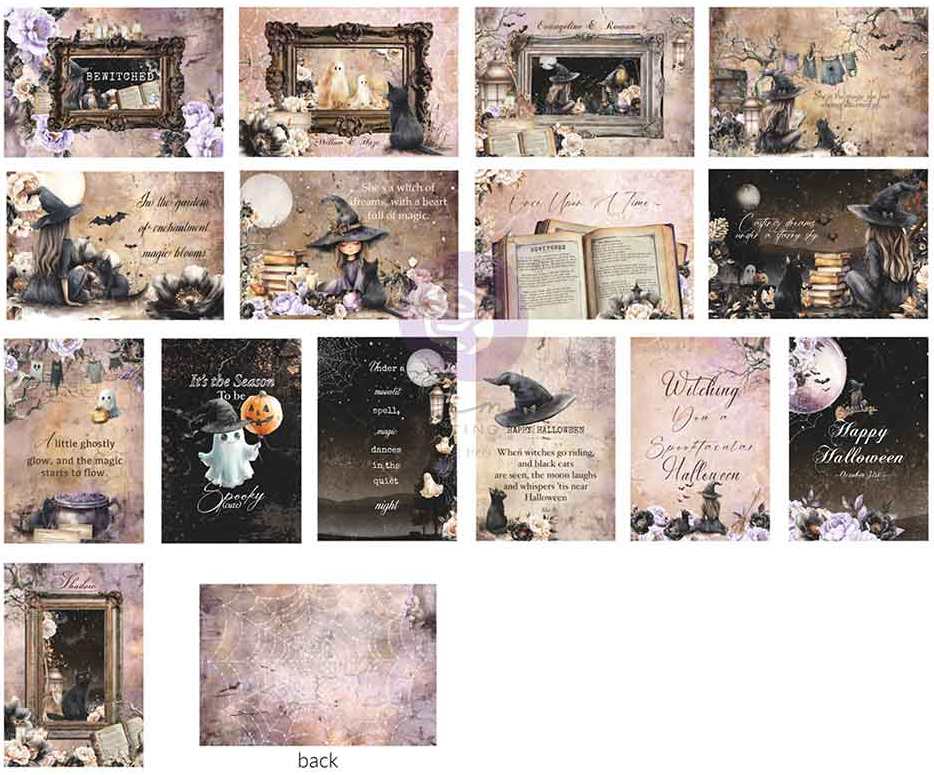 Prima Marketing Bewitched 4x6 Inch Journaling Cards