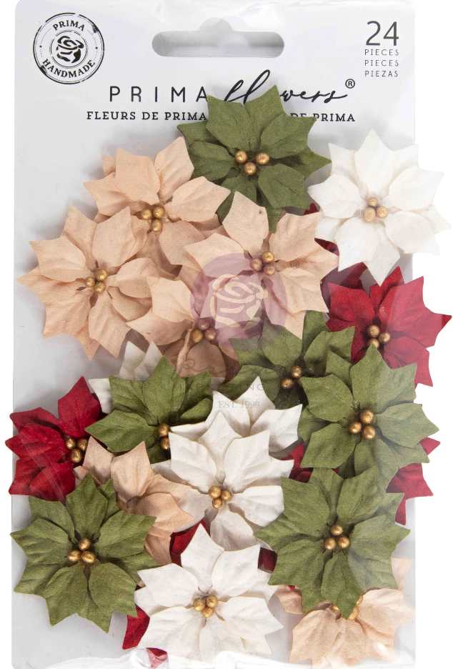 Prima Marketing Twinkle & Treats Flowers Holiday Blooms (24pcs) (680329) 