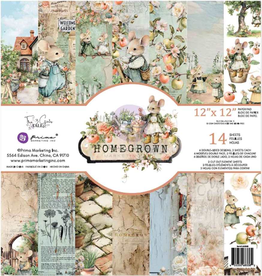 Prima Marketing Homegrown 12x12 Inch Paper Pad