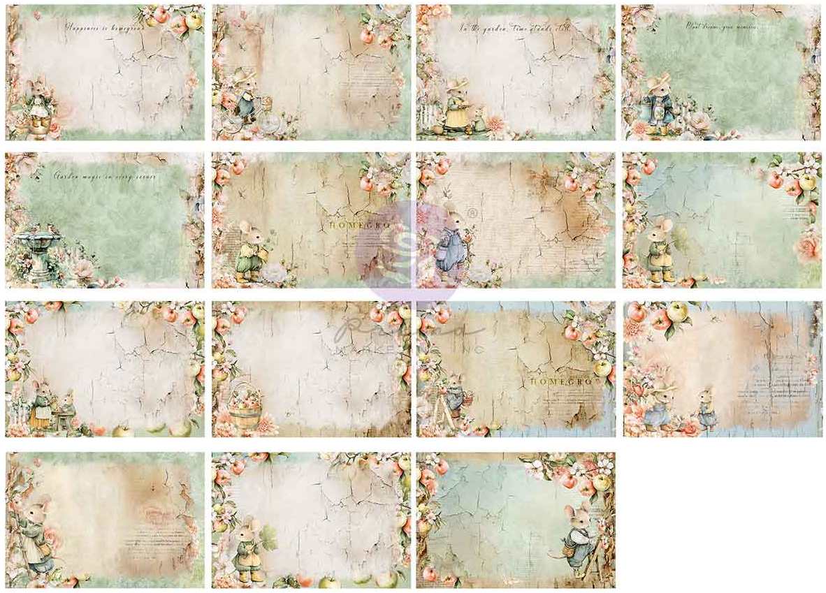 Prima Marketing Homegrown 4x6 Inch Journaling Cards