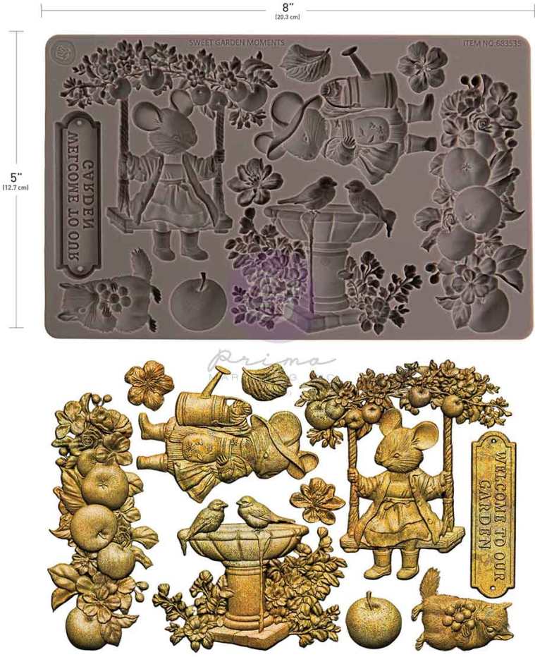 Prima Marketing Homegrown 5x8 Inch Decor Moulds - Sweet Garden (683535) 