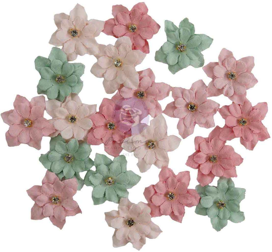 Prima Marketing Buttons & Keepsakes Flowers Delicate Trimmings (20pcs) (684723) 