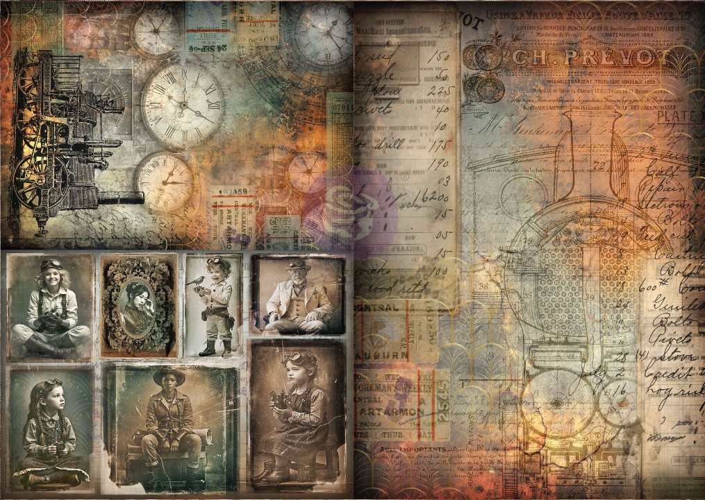 Finnabair Time Travellers A3 Decoupage Fiber (1pcs) (951474) 