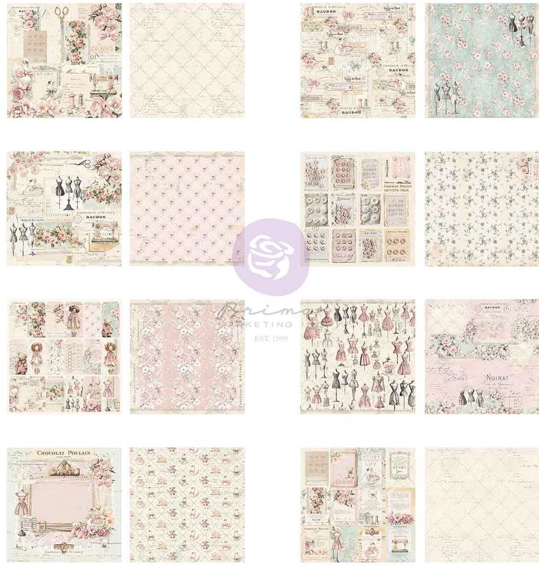 Prima Marketing Buttons & Keepsakes 6x6 Inch Paper Pad