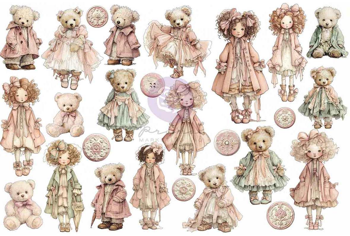 Prima Marketing Buttons & Keepsakes Ephemera Cherished Companions (52pcs) (982416)