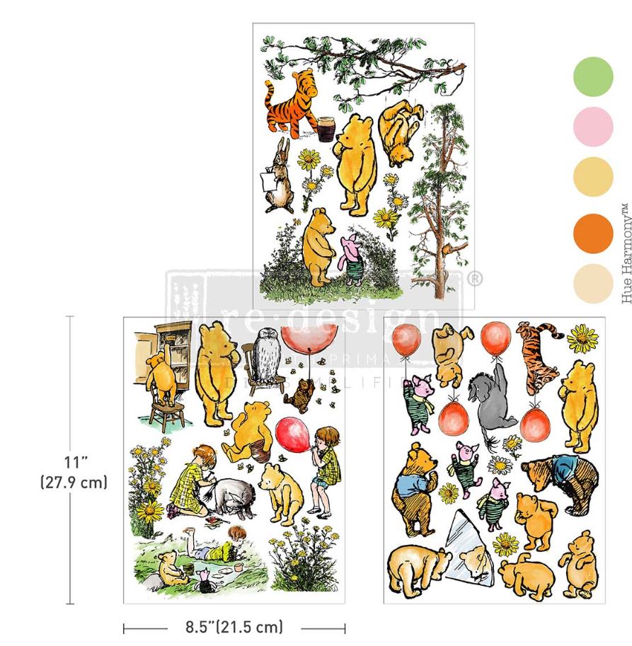 Re-Design with Prima - Mapleberry Glen  8,5x11 Inch Middy Transfers (3pcs) (681852) 