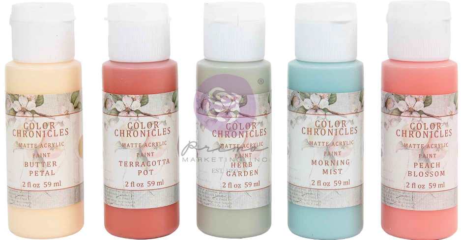 Prima Marketing Homegrown Acrylic Paint Pack Color Chronicles 2 fl oz (5pcs)