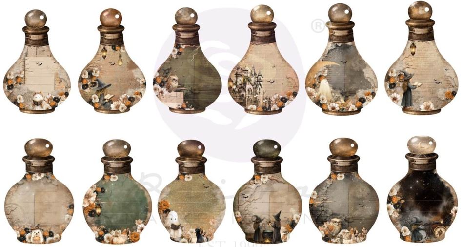Prima Marketing Made of Magic Potion Bottle Tag Pad by The 3 Girls Tale (684877) 